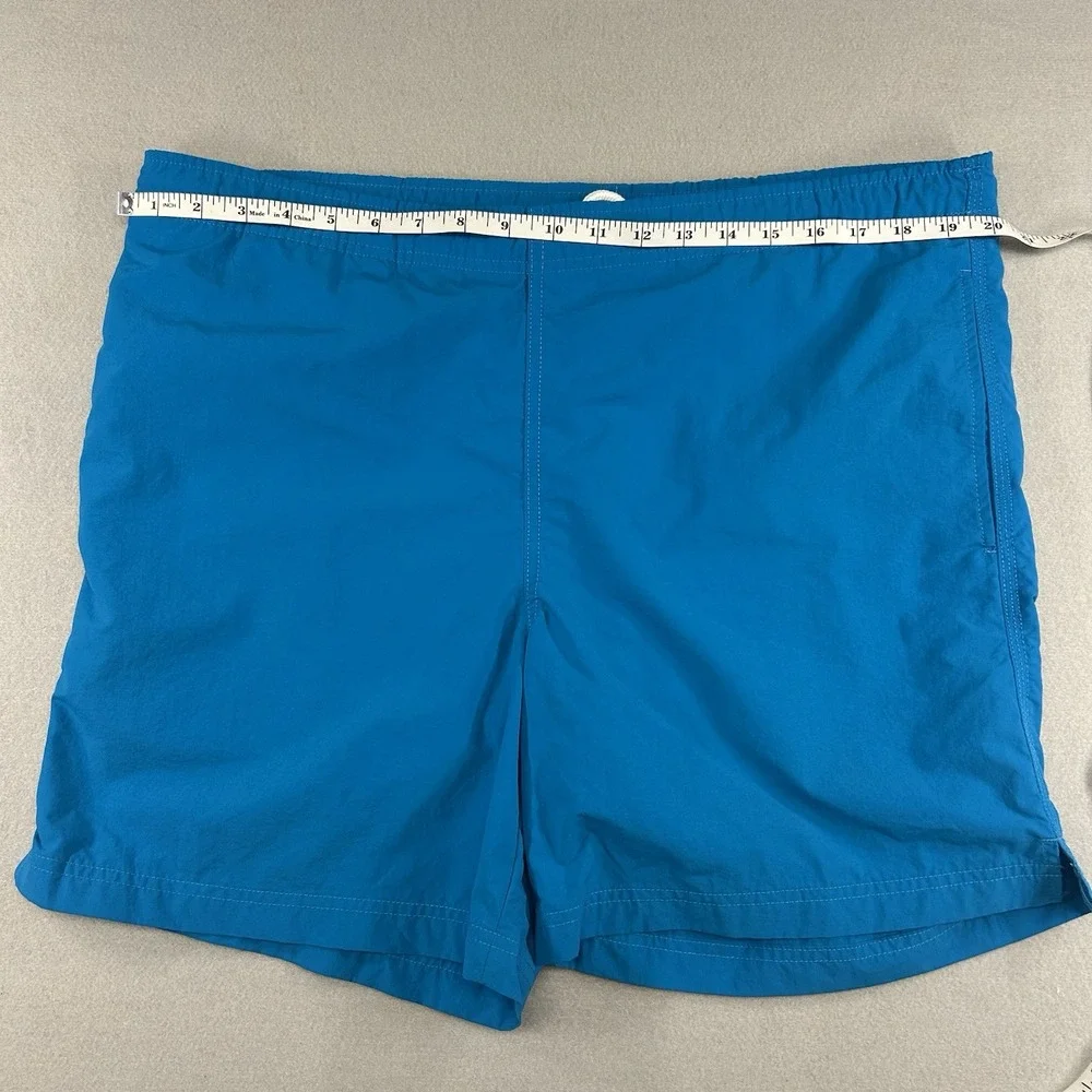 LANDS END SWIM TRUNKS WATER SHORTS LINED MENS MEDIUM ROYAL BLUE Boardshorts